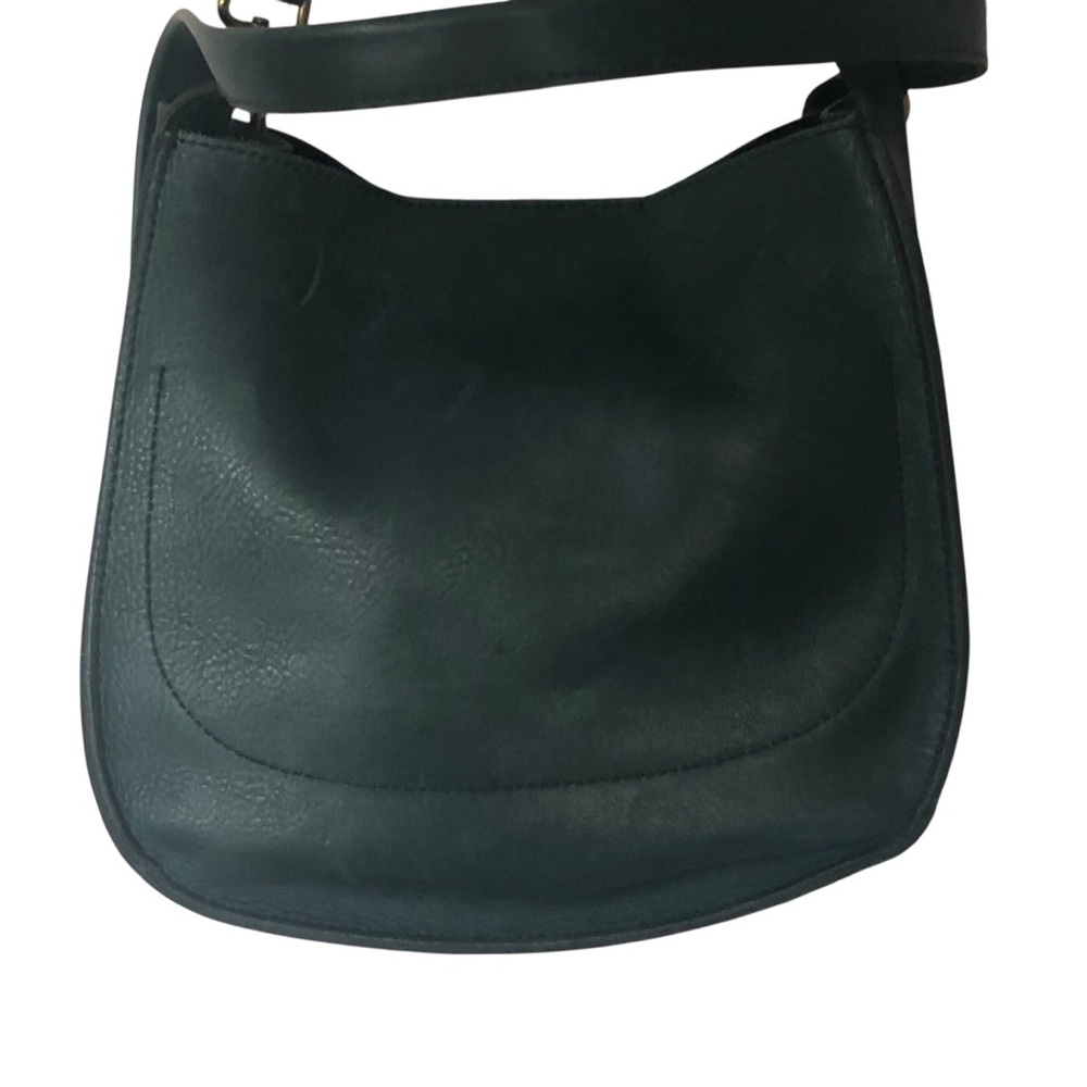 Madewell Forest Dark Green Leather Cross Body Shoulder Bag Adjustable strap
